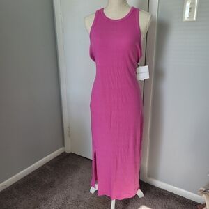 Beyond Yoga Fuchsia Midi Dress